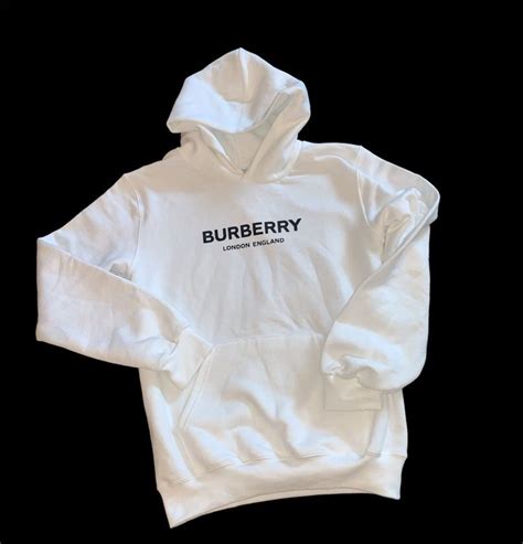 burberry sweatshirt white|authentic Burberry hoodie.